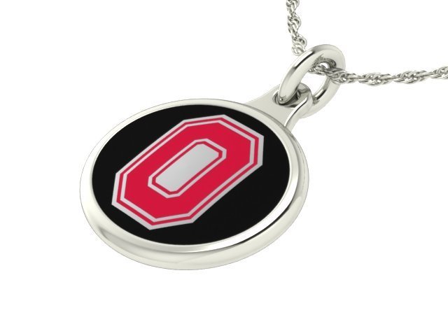 Ohio State Buckeyes Two Tone Logo Charm