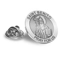 Saint Benito Religious Brooch/ Lapel Pin  "EXCLUSIVE"