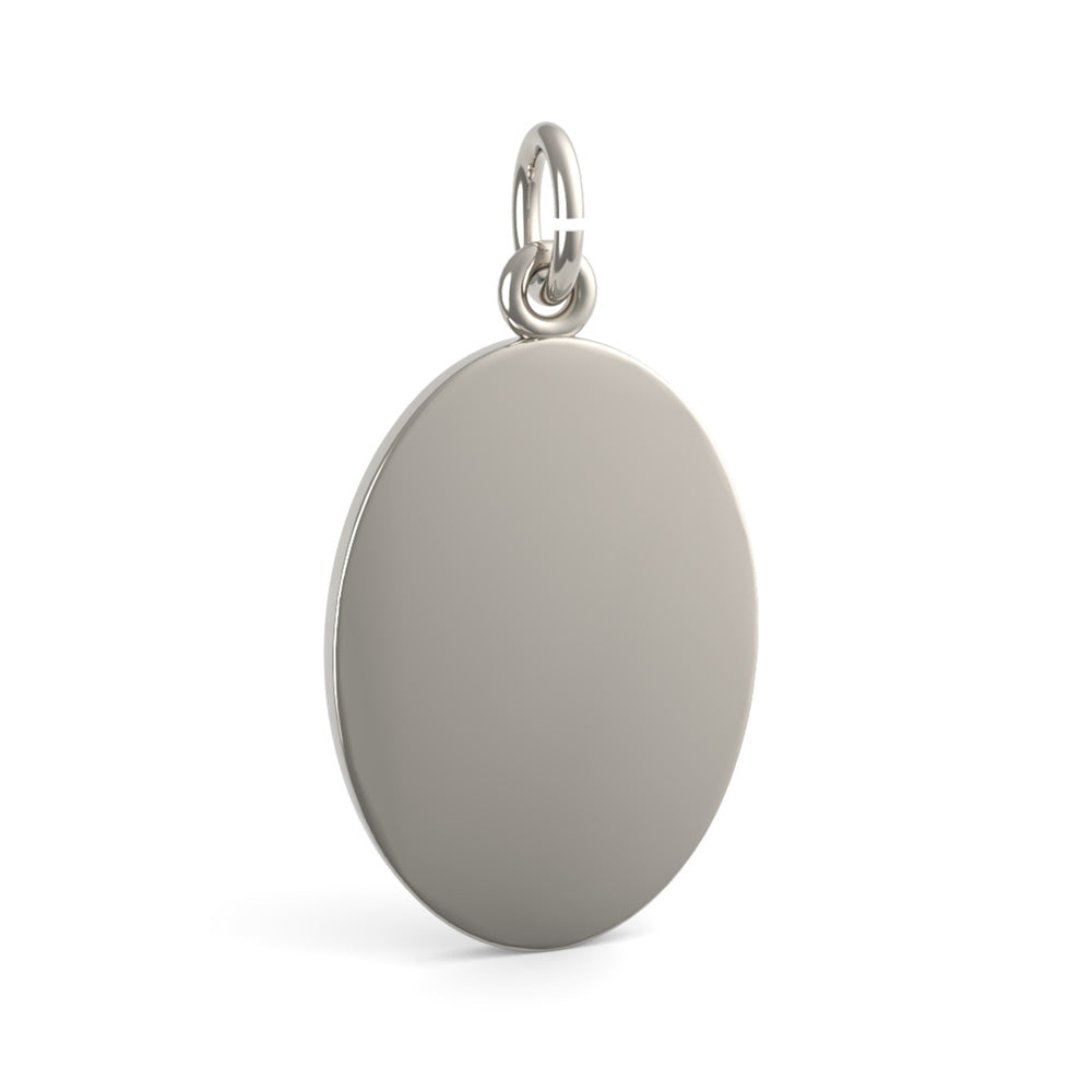 Guardian Angel Oval Disc Charm