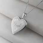 Dad Locket With Heart Design