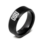 Officially Licensed Ohio State University College Black Stainless Ring