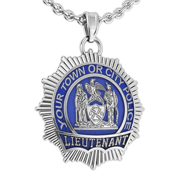 Personalized Lieutenant Badge with Your Number & Department