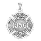 Personalized Maltese Cross Fire Badge