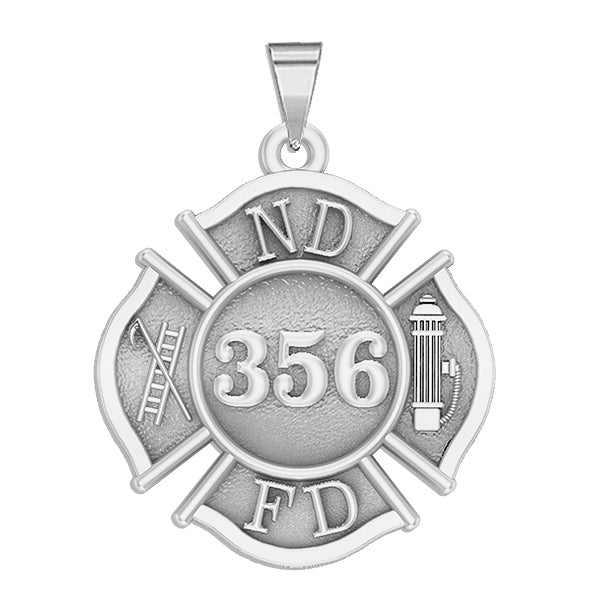 Personalized Maltese Cross Fire Badge