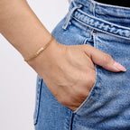 Paperclip Name Bar Bracelet