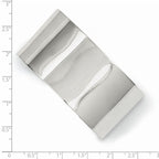 Custom Engraved Sterling Silver Women's Cuff Bangle ID Bracelet