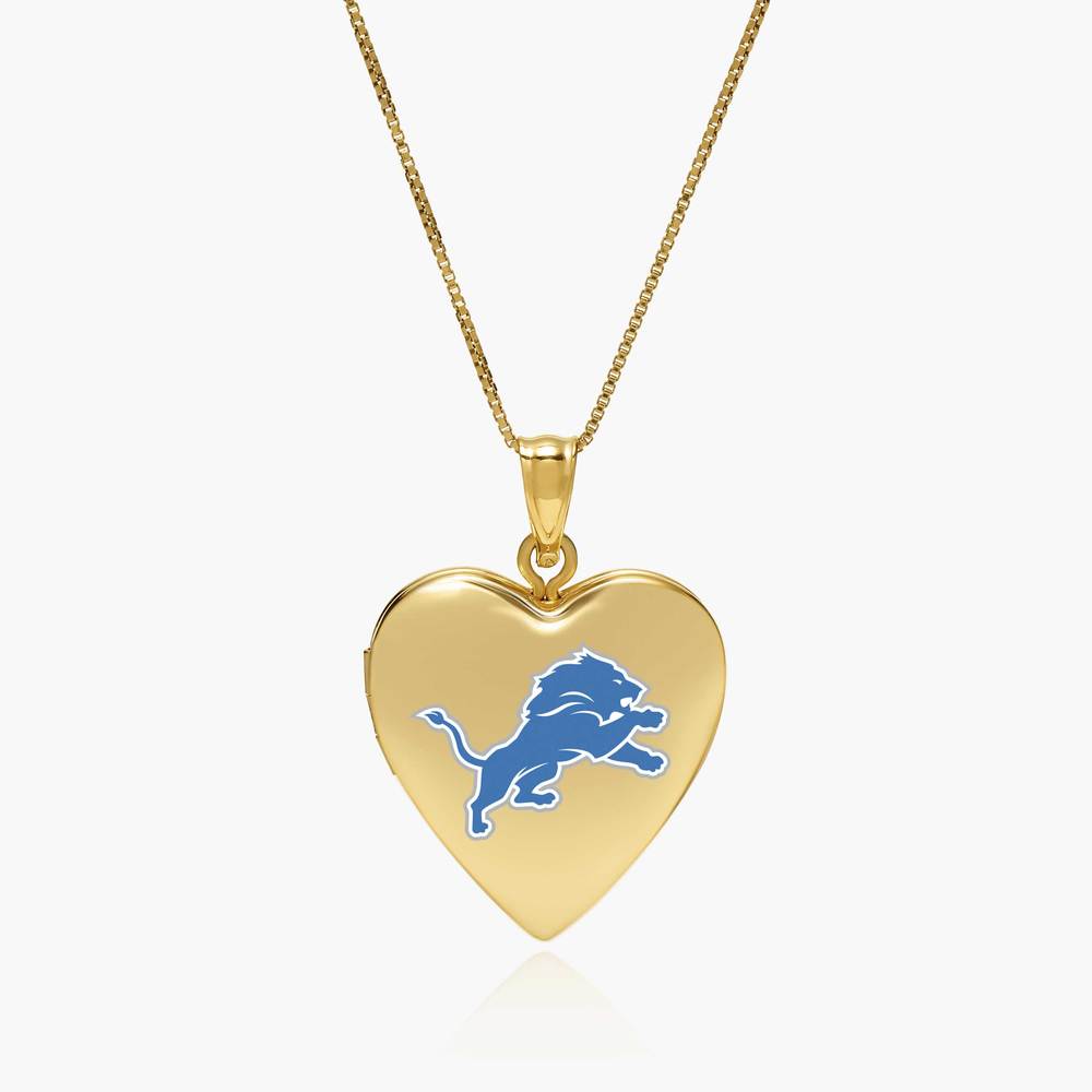 Officially Licensed Detroit Lions Heart Locket