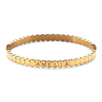 Overlapping Round Bangle Bracelet