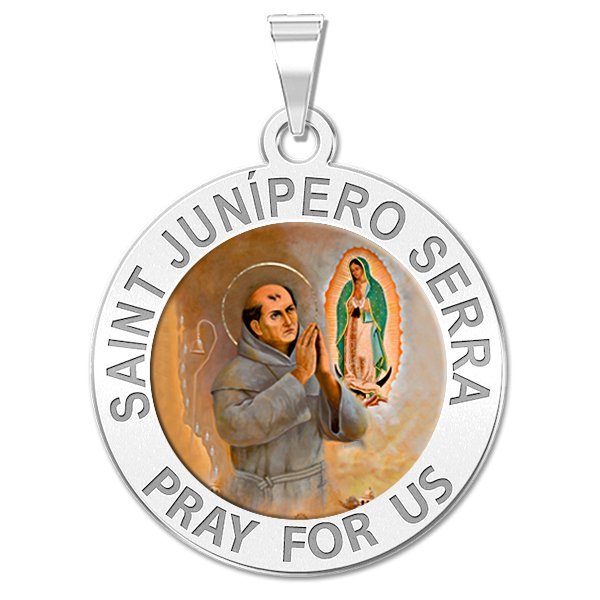 Saint Junipero Serra Religious Color Medal "EXCLUSIVE"