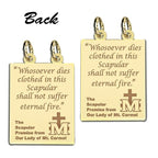 Double Sided Scapular Religious Medals Set