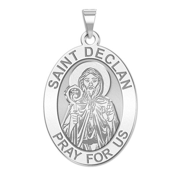 Saint Declan Oval Religious Medal