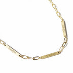 Paperclip Name Bar Necklace