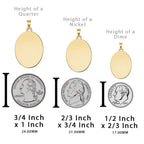 Saint Michael Scalloped Oval Religious Medal