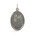 Guardian Angel Oval Disc Charm