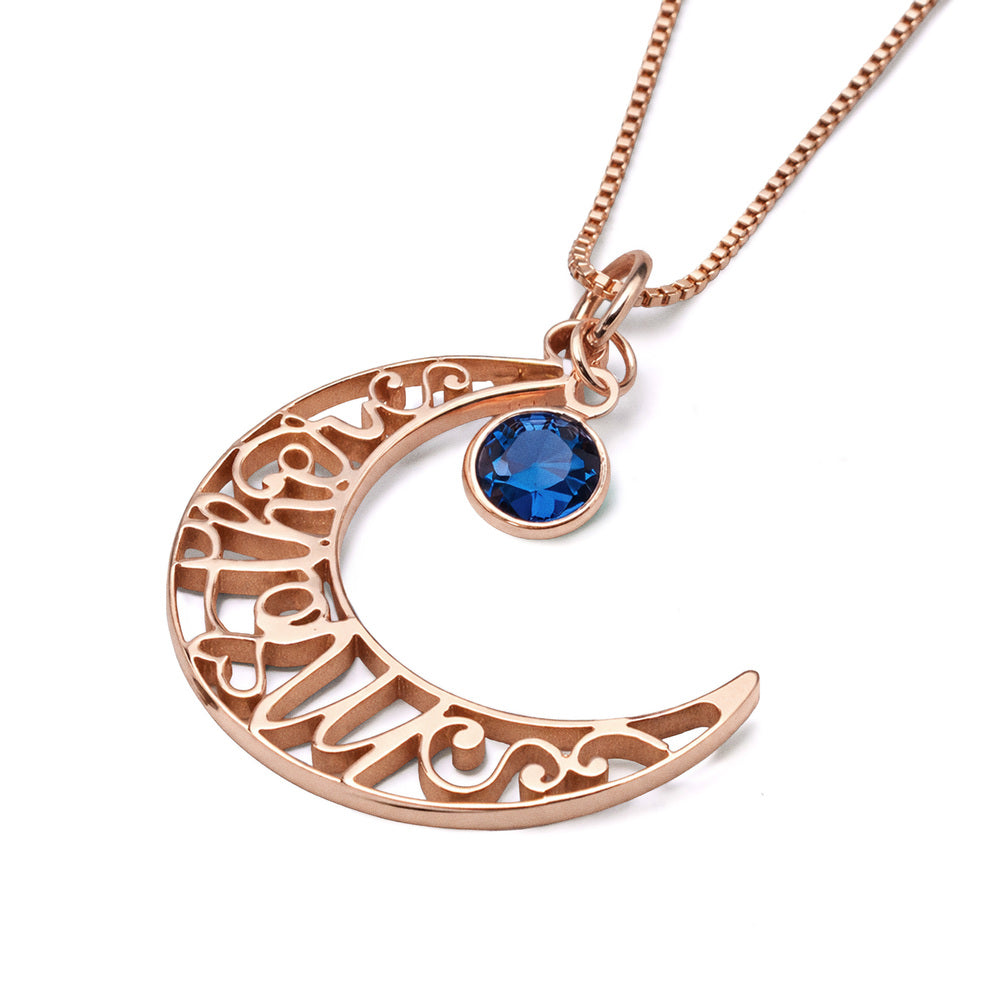 Mother Moon Birthstone Pendant