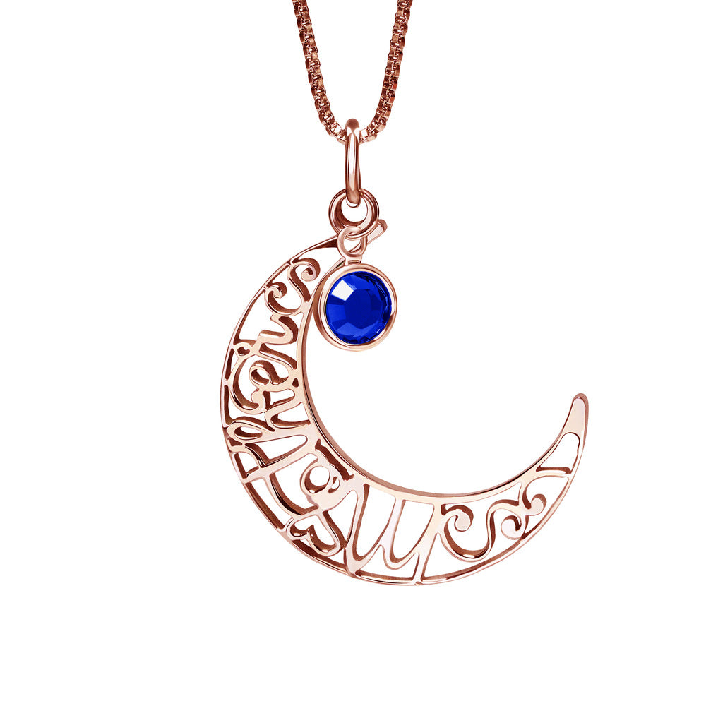 Mother Moon Birthstone Pendant