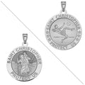 Soccer - Saint Christopher Doubledside Sports Religious Medal