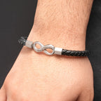 Personalized Infinity Mens Rope Bracelet