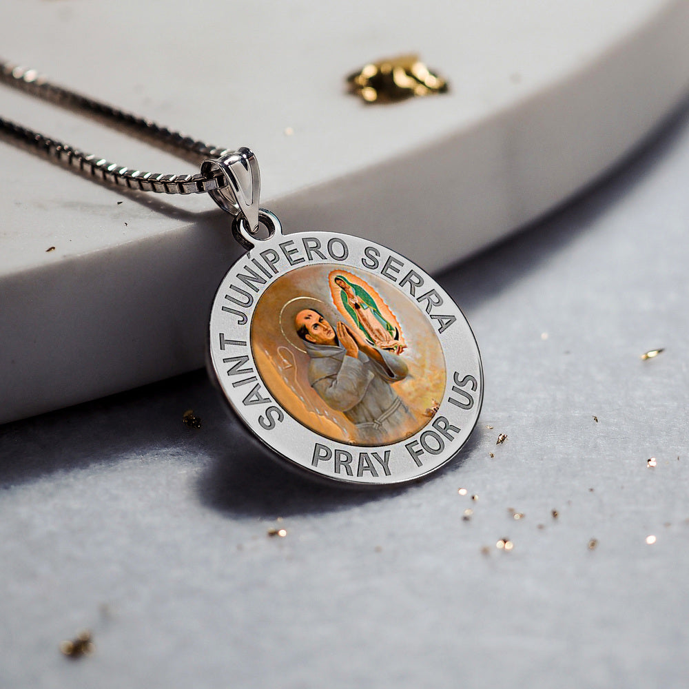 Saint Junipero Serra Religious Color Medal "EXCLUSIVE"
