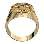 New Jersey Personalized Police Sergeant Badge Ring w/ Number & Department