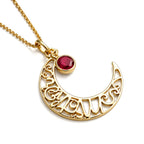 Mother Moon Birthstone Pendant