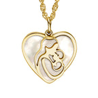 Mom & Baby Mother Of Pearl Pendant