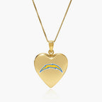 Officially Licensed Los Angeles Chargers Heart Locket