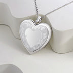 Floral Heart Mirror Locket