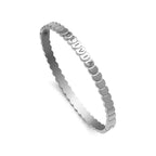 Overlapping Round Bangle Bracelet