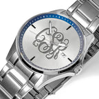 Men's Personalized Stainless Watch Blue Dial