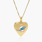 Officially Licensed Miami Dolphins Heart Locket