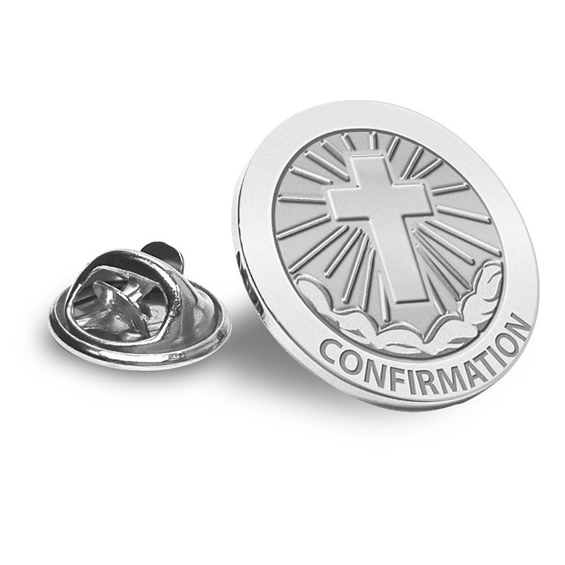 Confirmation Cross Religious Brooch/ Lapel Pin  "EXCLUSIVE"