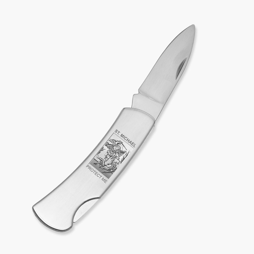 Stainless Steel Saint Michael Knife