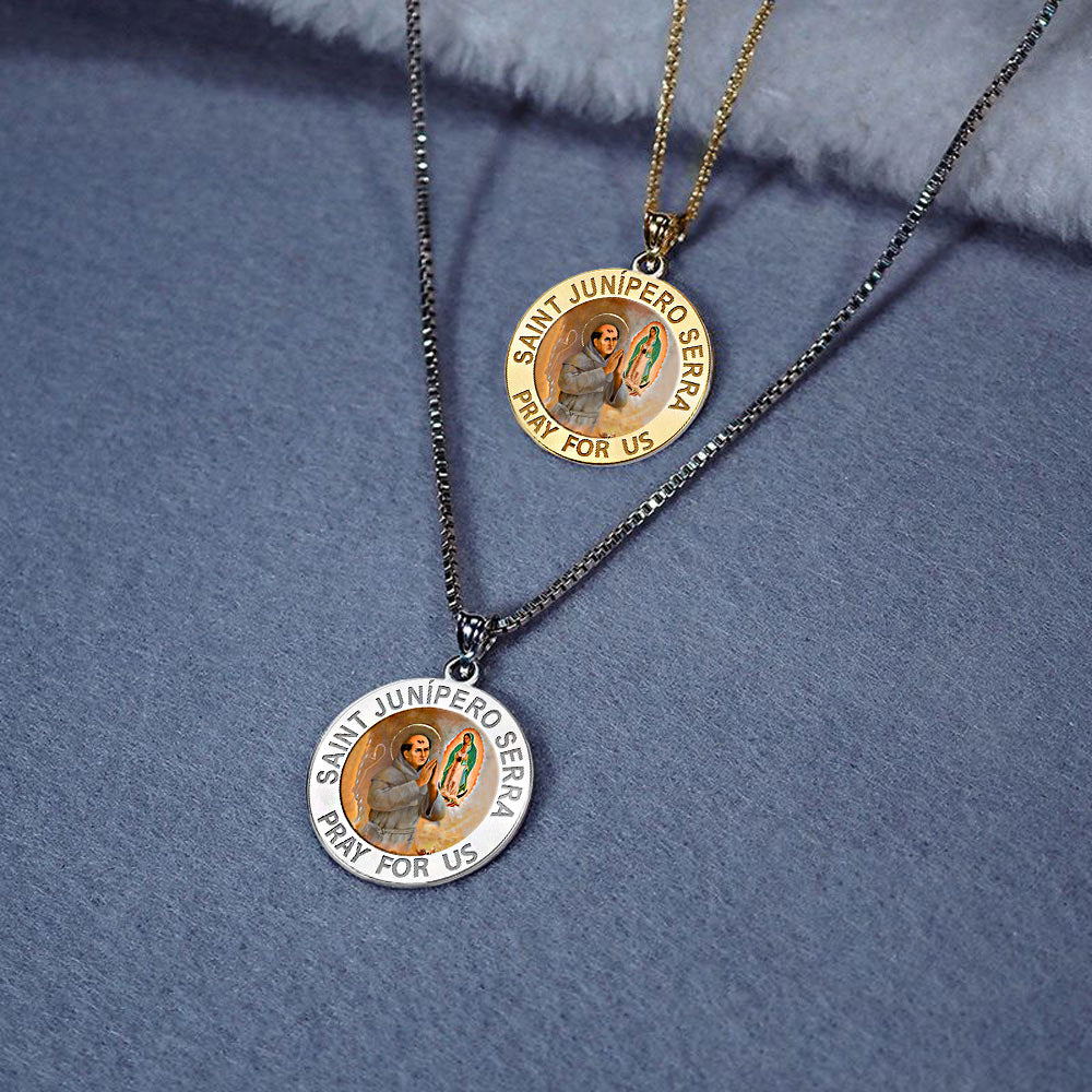 Saint Junipero Serra Religious Color Medal "EXCLUSIVE"