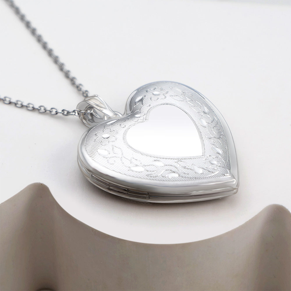 Floral Heart Border Design Locket