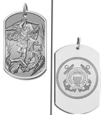 Saint Michael Doubledside COAST GUARD Dogtag Religious Medal "EXCLUSIVE"