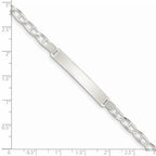 Custom Engraved Sterling Silver Women's Anchor Link ID Bracelet