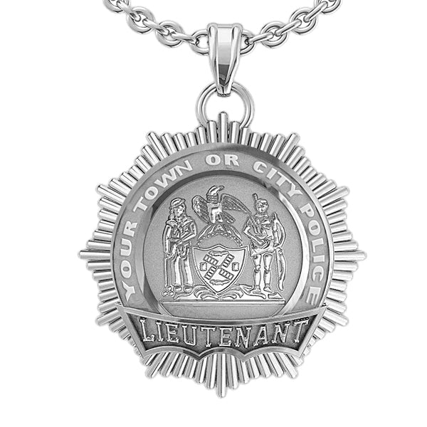 Personalized Lieutenant Badge with Your Number & Department