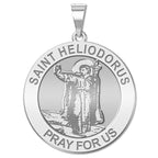 Saint Heliodorus Round Religious Medal  "EXCLUSIVE"