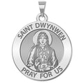 Saint Dwynwen Round Religious Medal