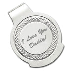Sterling Silver Photo Engraved  Money Clip