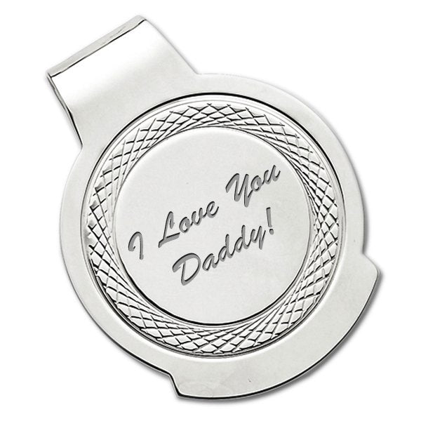 Sterling Silver Photo Engraved  Money Clip