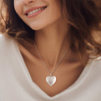 Floral Heart with Star Design Locket