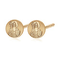 Pair of Saint Benito Stud Earrings