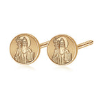 Pair of Saint Benito Stud Earrings
