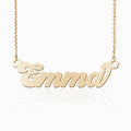 Personalized Classic Script Name Necklace with Chain
