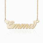 Personalized Classic Script Name Necklace with Chain
