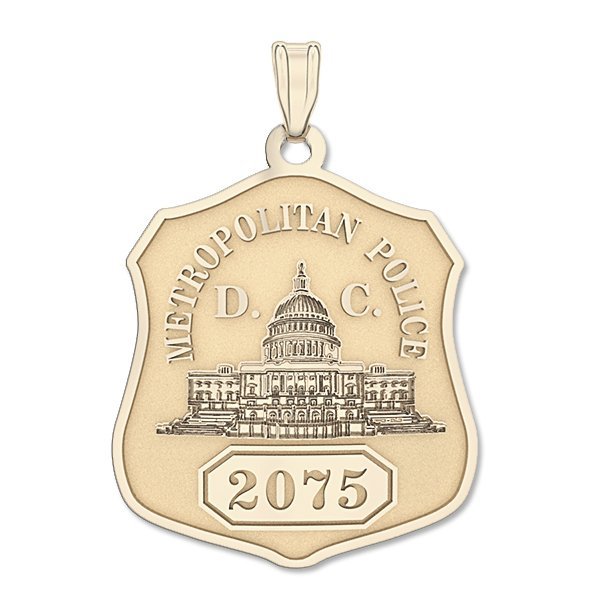 Personalized District of Columbia Police Badge with Your Number