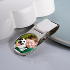 Stainless Steel Photo Engraved Money Clip