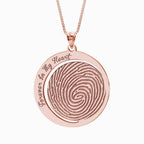Custom Fingerprint Round Charm or Pendant